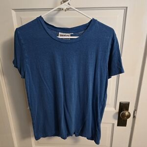 Jungmaven Lorel Tee Galaxy Blue Hemp Medium